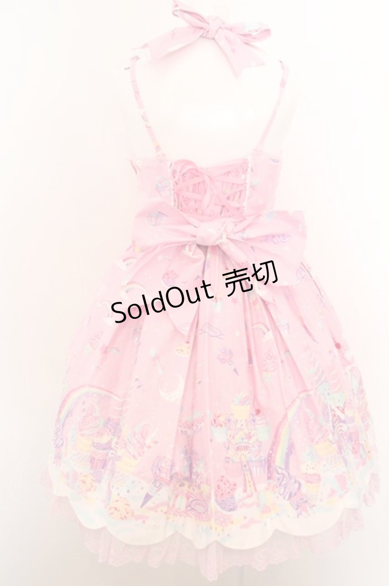 画像5: Angelic Pretty / MilkyPlanetジャンパースカート  ピンク O-24-03-13-1005-AP-OP-OW-OS (5)