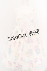 Angelic Pretty / すやすやTOYSジャンパースカート  シロ O-24-03-13-2001-AP-OP-OW-OS