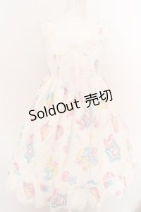 Angelic Pretty / すやすやTOYSジャンパースカート  シロ O-24-03-13-2001-AP-OP-OW-OS