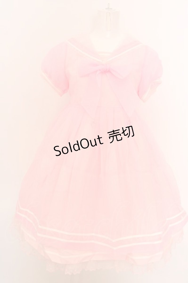 画像1: Angelic Pretty / フェアリーマリンワンピース  ピンク O-24-03-13-2028-AP-OP-OW-OS (1)