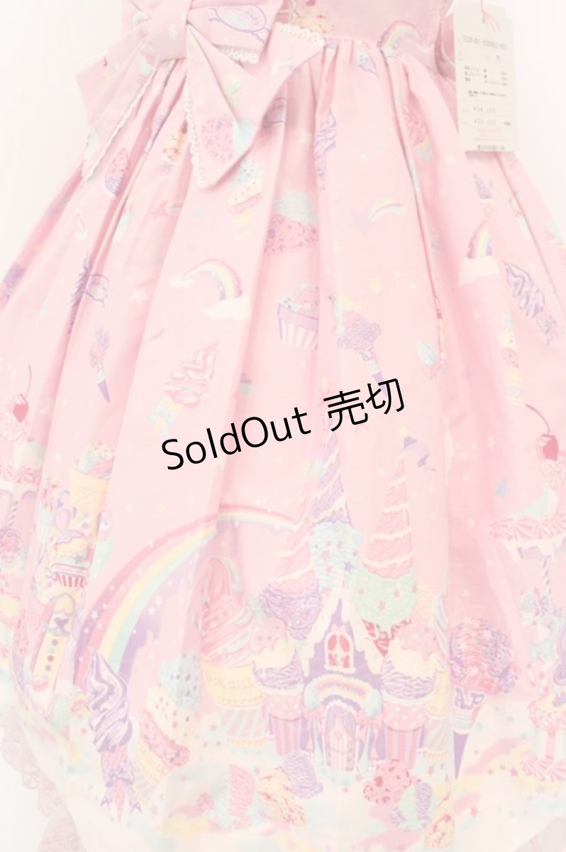 画像3: Angelic Pretty / MilkyPlanetジャンパースカート  ピンク O-24-03-13-2040-AP-OP-OW-OS (3)