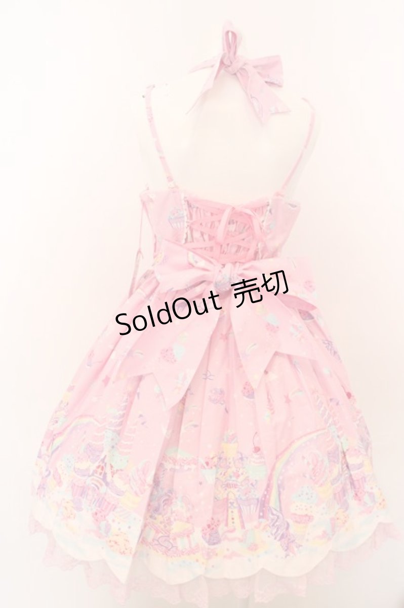 画像4: Angelic Pretty / MilkyPlanetジャンパースカート  ピンク O-24-03-13-2040-AP-OP-OW-OS (4)