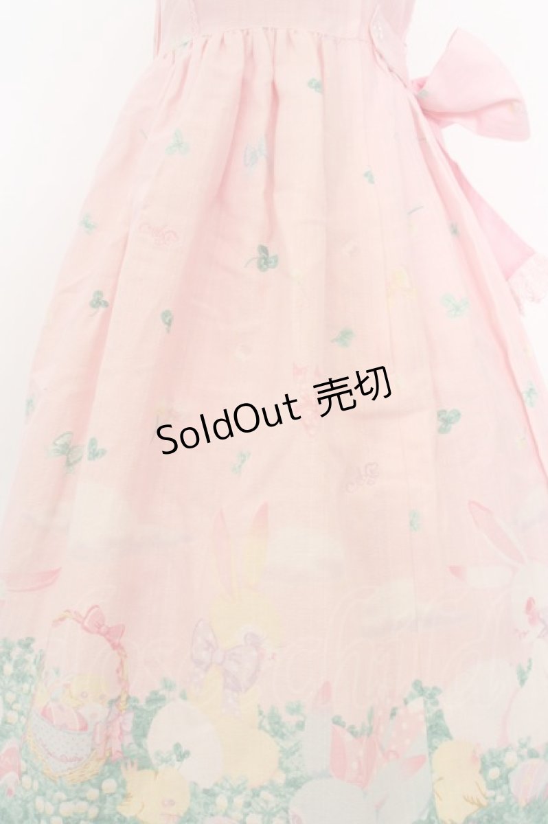 画像2: Angelic Pretty / Happy Gardenハイウエストジャンパースカート  ピンク O-24-03-13-2042-AP-OP-OW-OS (2)