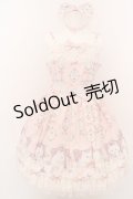 Angelic Pretty / 猫のお茶会ジャンパースカートSet  ピンク O-24-03-13-2025-AP-OP-OW-OS