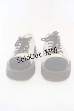 画像2: GEORGE COX / GLAY× JIROモデル LIMITED EDITION　ラバーソールシューズ UK5（約25cm） アイボリーｘブラック O-24-03-15-094-PU-SH-YM-ZT-K002