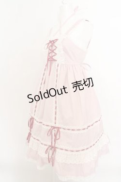 画像2: BABY,THE STARS SHINE BRIGHT / ベビードールジャンパースカート＆プリンセスドロップヘッドドレスセット  ピンク O-24-03-17-006-BA-OP-OW-OS