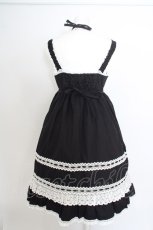 画像4: BABY,THE STARS SHINE BRIGHT / ベビードールジャンパースカート  クロ×シロ O-24-03-17-007-BA-OP-OW-OS (4)