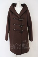 画像1: 【SALE】INGEBORG / フラワーモチーフダッフルコート 3 ブラウン O-24-03-21-029-LO-CO-IG-ZTC026 (1)