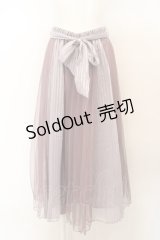 axes femme / ストライプサテンチュールスカート  ラベンダー O-24-03-23-049-AX-SK-IG-ZT268
