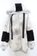 画像1: TRAVAS TOKYO / Drip Logo Faux Fur Hoodie F グレー O-24-03-23-081-PU-CO-YM-ZT-C026 (1)