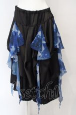 画像1: 【SALE】CIVARIZE / Fadeless レイヤードスカートパンツ F ブラック×ブルー O-24-03-23-104-GO-PA-OW-ZT283 (1)