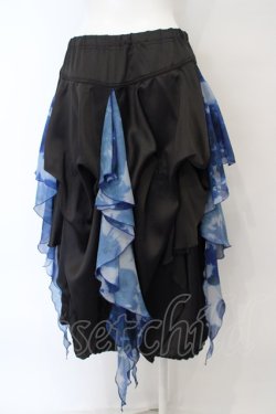 画像3: CIVARIZE / Fadeless レイヤードスカートパンツ F ブラック×ブルー O-24-03-23-104-GO-PA-OW-OS