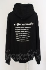 画像2: 【SALE】LAND by MILKBOY / MY DAY HOODIES  ブラック O-24-03-26-048-MB-TO-OW-ZT332 (2)