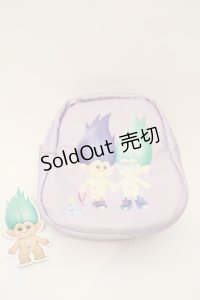 LAND by MILKBOY / TROLLS PALS FOREVER ポーチ  ラベンダー O-24-03-26-1085-MB-ZA-OW-ZT274