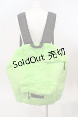 LAND by MILKBOY / FUR リュックサック  ライムグリーン O-24-03-26-1086-MB-BG-OW-ZT274