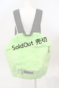 LAND by MILKBOY / FUR リュックサック  ライムグリーン O-24-03-26-1086-MB-BG-OW-ZT274