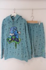 画像1: LAND by MILKBOY / 開眼 GALFY SET-UP パーカー F サックス O-24-03-26-086-MB-PA-OW-ZT036 (1)