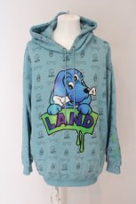 画像2: LAND by MILKBOY / 開眼 GALFY SET-UP パーカー F サックス O-24-03-26-086-MB-PA-OW-ZT036 (2)