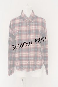 RNA / ボタンダウンチェックネルシャツ M レッドｘネイビー O-24-03-27-073-PU-BL-YM-ZT128