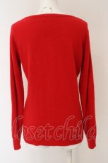 画像3: 【SALE】WORLD WIDE LOVE！(Rydia) / リップ刺繍ロングカーディガn 1 アカ O-24-03-27-075-PU-TO-IG-ZT128 (3)