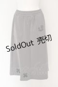 NieR Clothing / SWEAT LONG SKIRT スカート  グレー O-24-03-27-089-PU-SK-OW-OS