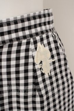 画像2: NieR Clothing /ギンガムチェックナロースカート【ポケット付き】 F ブラック O-24-03-27-099-PU-SK-SK-OS