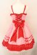 画像2: Angelic Pretty / Candy Popジャンパースカート  アカーｘピンク O-24-03-28-006-AP-OP-YM-OS (2)
