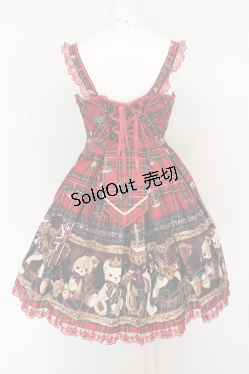 画像3: Angelic Pretty / British Bearジャンパースカート  アカ O-24-03-30-006-AP-OP-OW-OS (3)