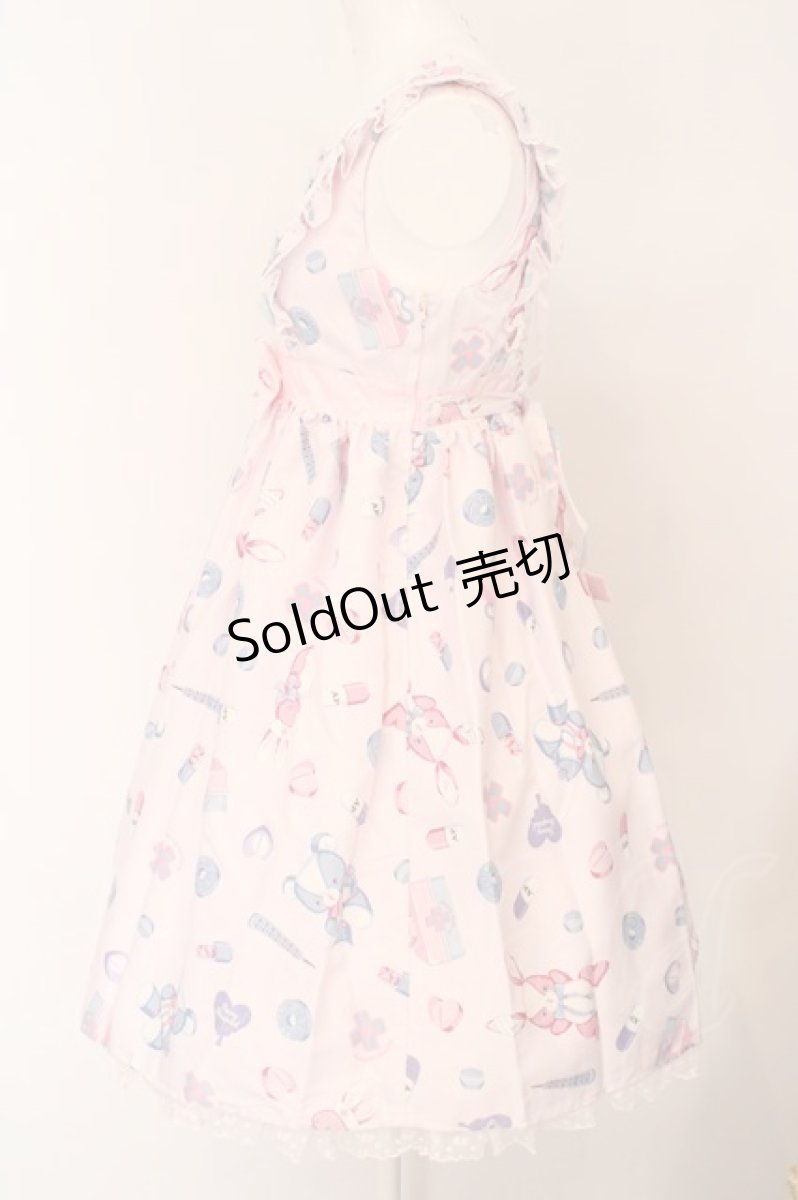 画像3: Angelic Pretty / Fancyホスピタルジャンパースカート  ピンク O-24-03-30-008-AP-OP-IG-OS (3)