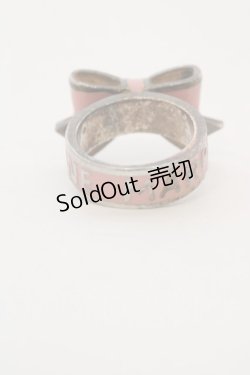 画像3: Jane Marple / ACCロゴリボンリング 10号 ピンク×ゴールド O-24-03-30-092-JM-AC-IG-ZT012-F001