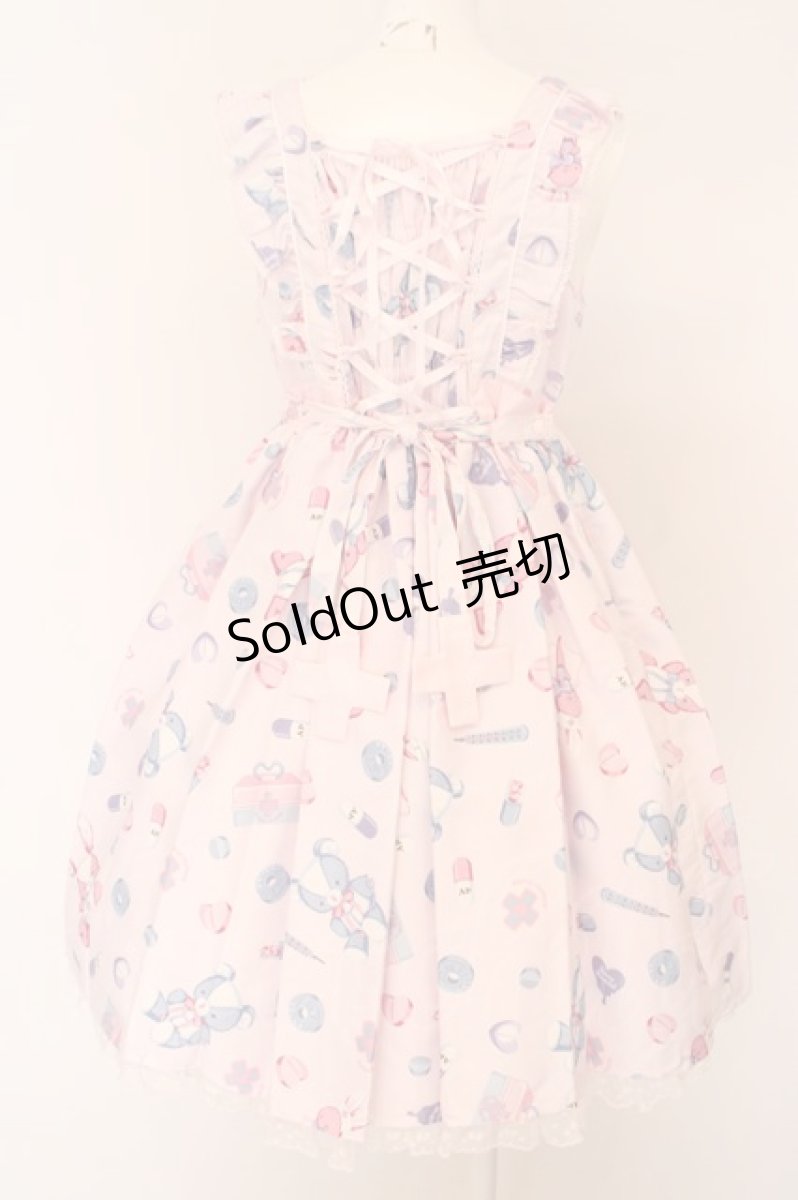 画像4: Angelic Pretty / Fancyホスピタルジャンパースカート  ピンク O-24-03-30-008-AP-OP-IG-OS (4)