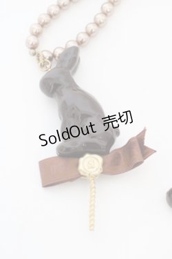 画像3: 【SALE】Q-pot. / ACCLollipop Chocolate Rabbit ネックレス  チョコレート O-24-03-30-098-QP-AC-IG-ZT012-F001