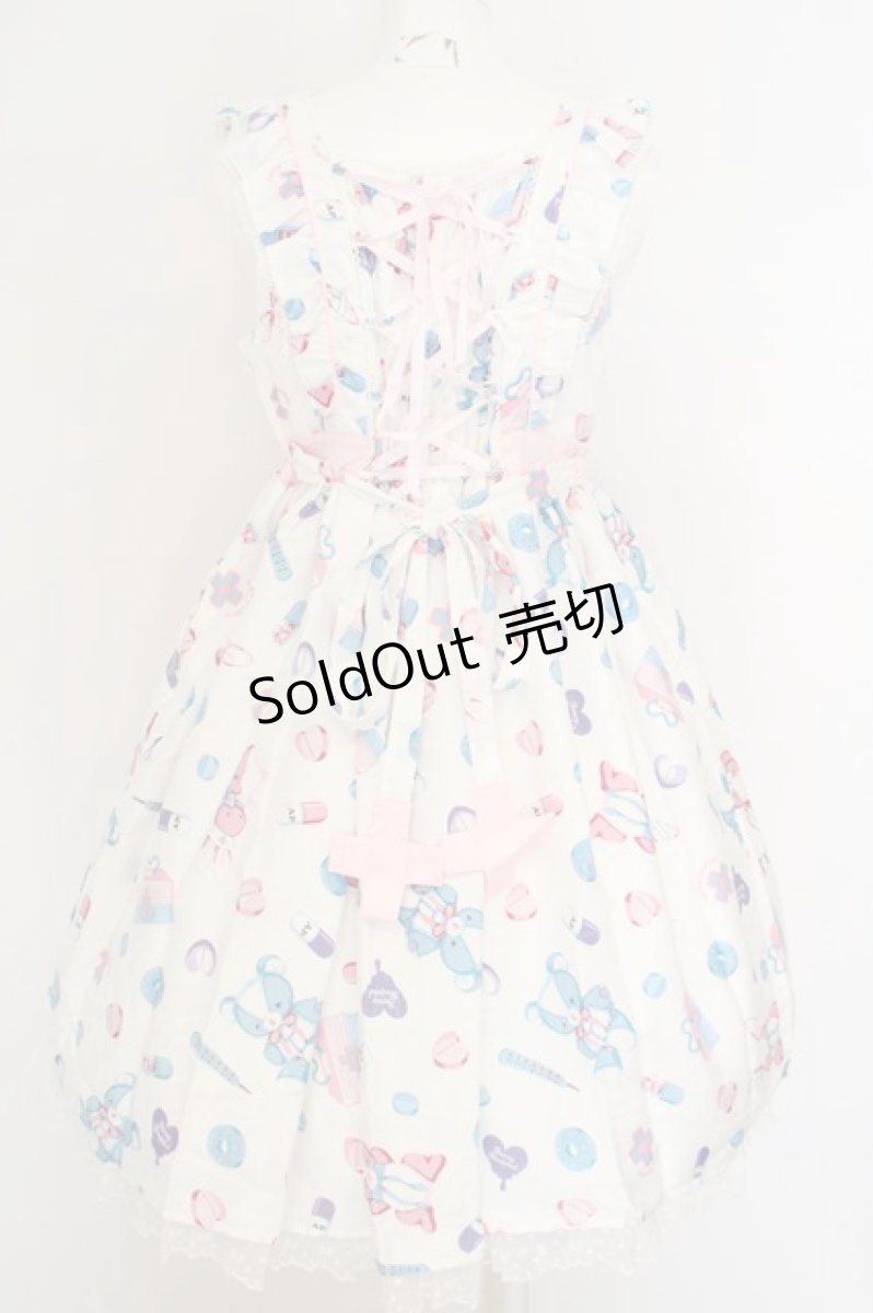 画像3: Angelic Pretty / Fancyホスピタルジャンパースカート  シロ O-24-03-30-009-AP-OP-IG-OS (3)