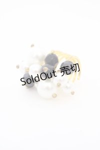 MARBLE / ラグジュアリーパールリング  ゴールド×パール×ブラック O-24-03-30-110-GO-AC-IG-ZT012