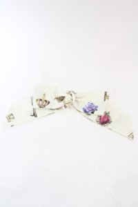 MILK / key リボンバレッタ  アイボリー O-24-03-30-120-ML-AC-OW-ZT012-F001