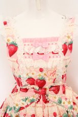 画像2: Angelic Pretty / Strawberry Whipジャンパースカート  アイボリー O-24-03-30-013-AP-OP-IG-OS (2)