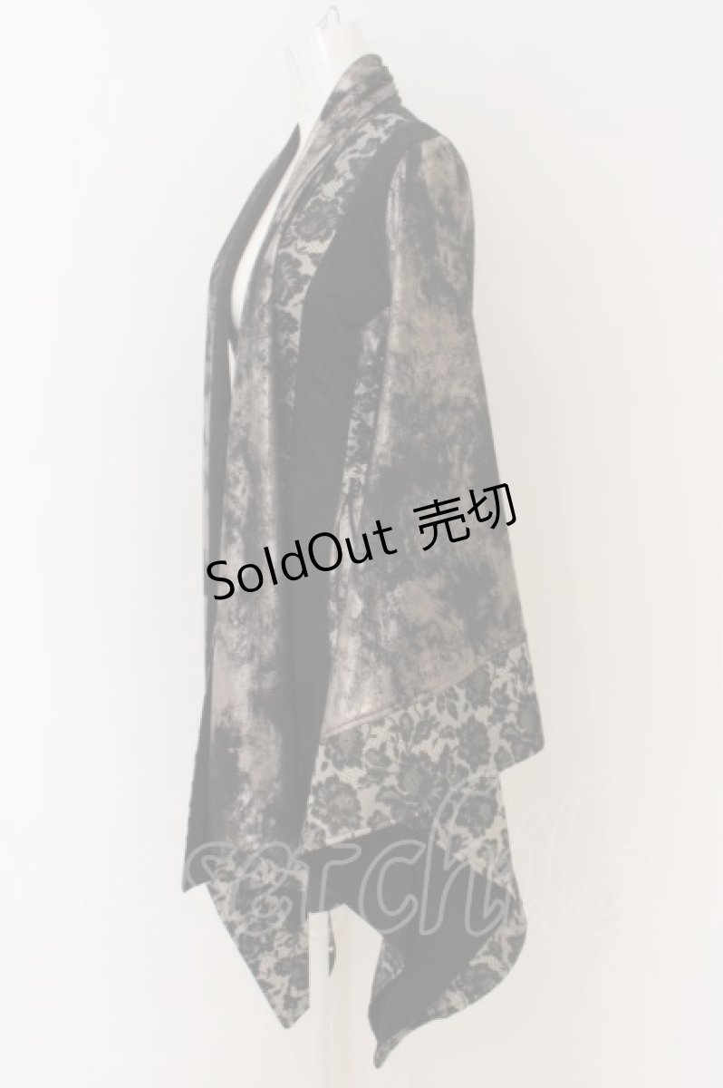 画像4: Qutie Frash / 4店舗限定着物ストールカーデ  ブラック O-24-03-31-081-QU-JA-OW-OS (4)