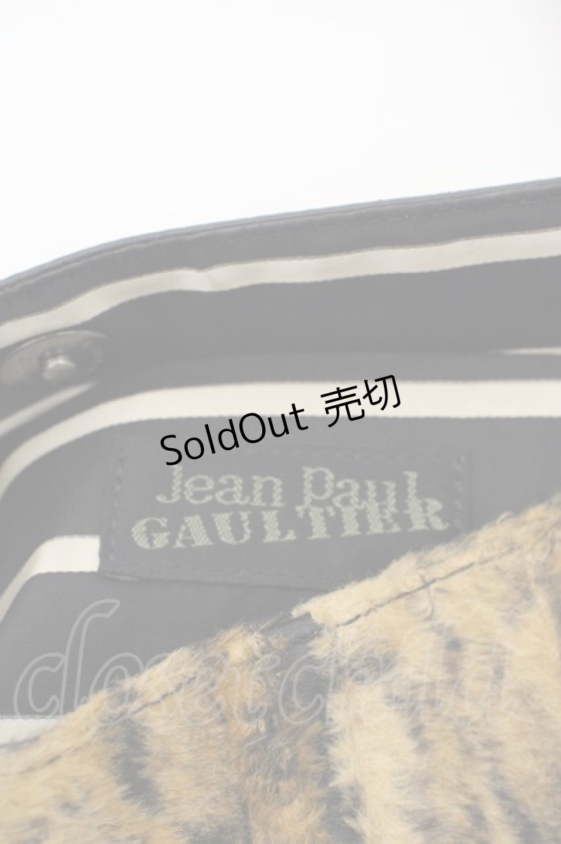 画像3: Jean Paul GAULTIER / BAGタイガーファーハンドバッグ ポーチセット  ブラック?アニマル O-24-04-05-038-GO-BG-IG-ZS (3)