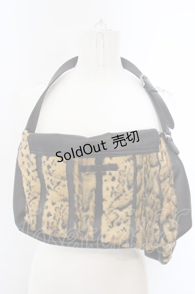 画像4: Jean Paul GAULTIER / BAGタイガーファーハンドバッグ ポーチセット  ブラック?アニマル O-24-04-05-038-GO-BG-IG-ZS (4)