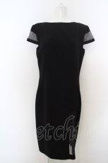 画像1: Jean Paul GAULTIER /メッシュ切り替えリトルブラックドレス USA10 ブラック O-24-04-05-023-GO-OP-YM-ZS (1)