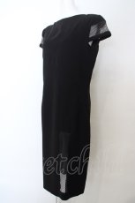 画像2: Jean Paul GAULTIER /メッシュ切り替えリトルブラックドレス USA10 ブラック O-24-04-05-023-GO-OP-YM-ZS (2)
