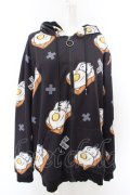 NieR Clothing / 内側超ふわもこ厚手ZIP OUTER【エッグトースト】 F ブラック O-24-04-06-030-PU-CO-OW-OS