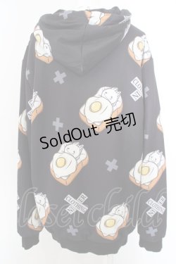 画像2: NieR Clothing / 内側超ふわもこ厚手ZIP OUTER【エッグトースト】 F ブラック O-24-04-06-030-PU-CO-OW-ZT-C004