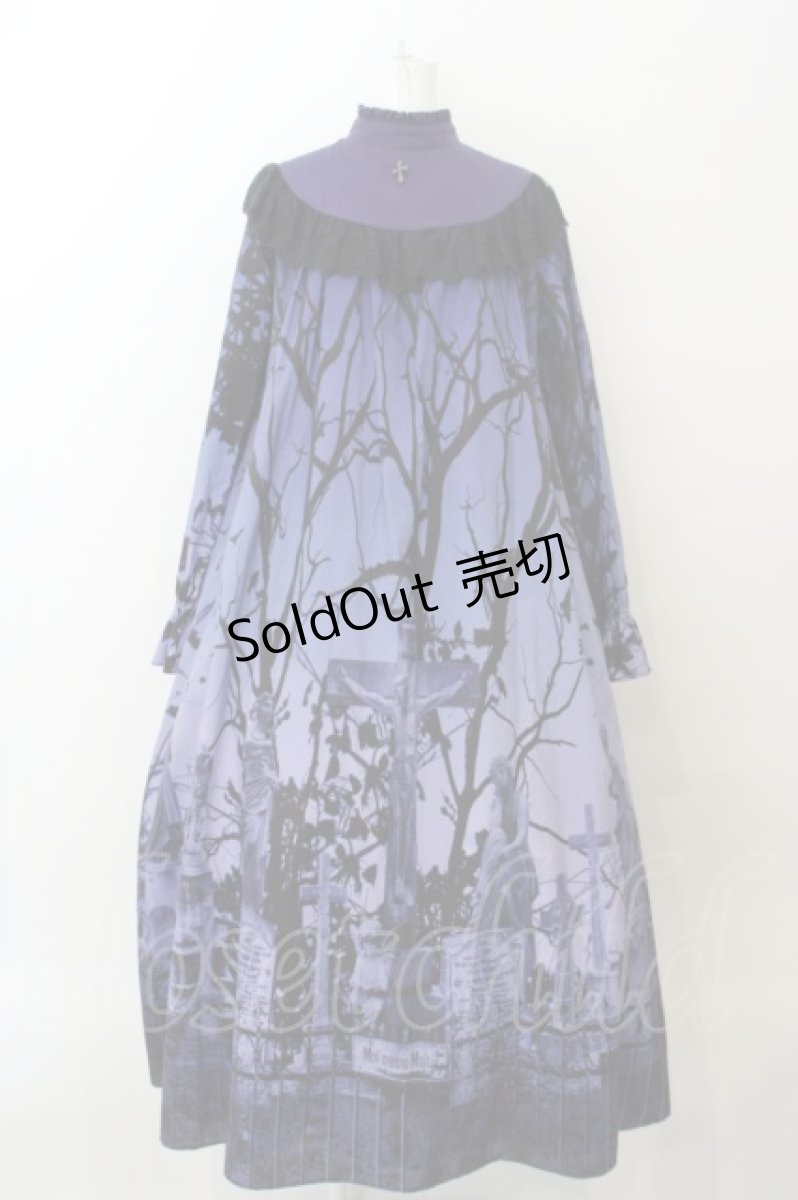 画像1: Moi-meme-Moitie / スリーピングガーデンロングワンピース  blue purple O-24-04-12-009-MO-OP-IG-OS (1)