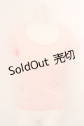 LIZ LISA / ロゴpt Tシャツ  ピンク O-24-04-17-066-LO-TS-IG-OS