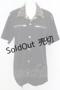 KILL STAR / Wild Side Work Shirt S ブラック×レオパード O-24-04-21-031-SL-BL-IG-ZS