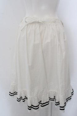 画像2: Jane Marple / グログランラインスカート  シロ O-24-04-24-018-JM-SK-IG-OS