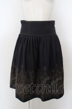 画像1: Jane Marple / holy strings embroideryスカート M コン O-24-04-24-032-JM-SK-OW-ZT390