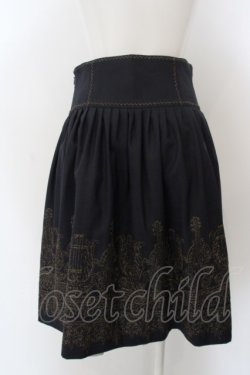 画像2: Jane Marple / holy strings embroideryスカート M コン O-24-04-24-032-JM-SK-OW-ZT390