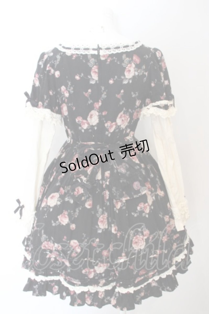 画像3: Angelic Pretty / アンティークローズワンピース  クロ×アイボリー O-24-04-26-001-AP-OP-IG-OS (3)